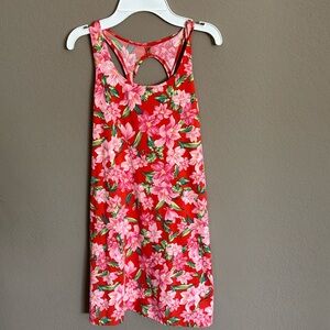 Girls summer Hawaiian print dress size XL 14/16